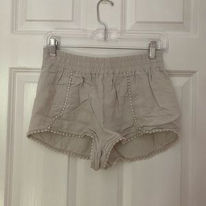 boho tan shorts